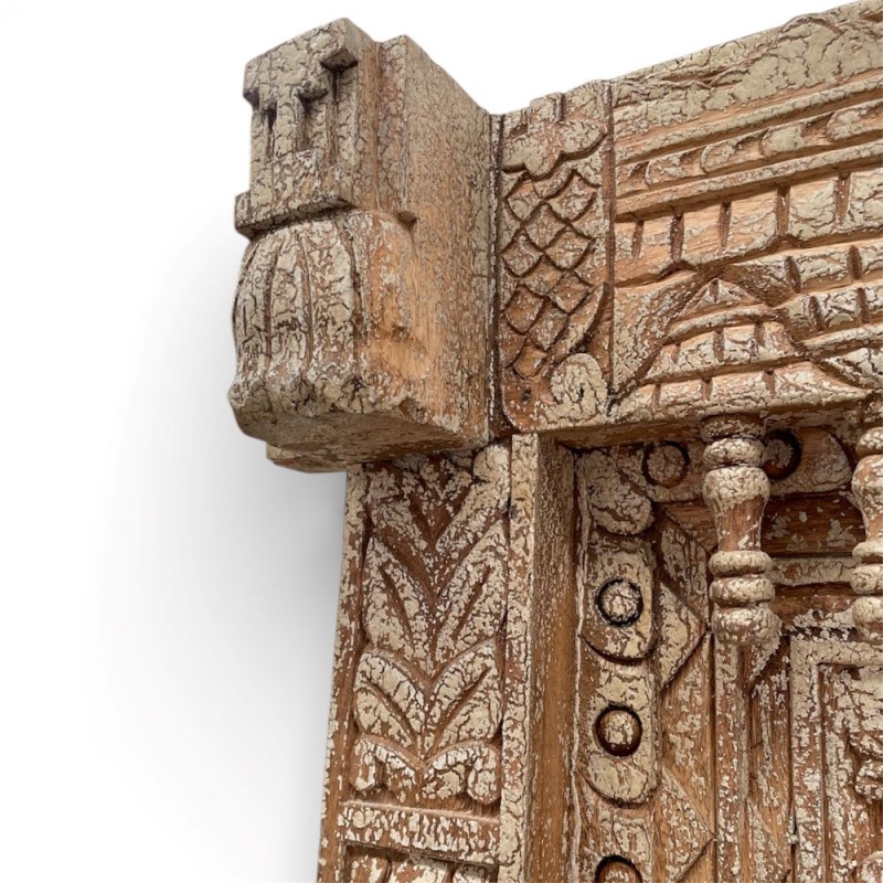 Carved Indian Arch Mirror