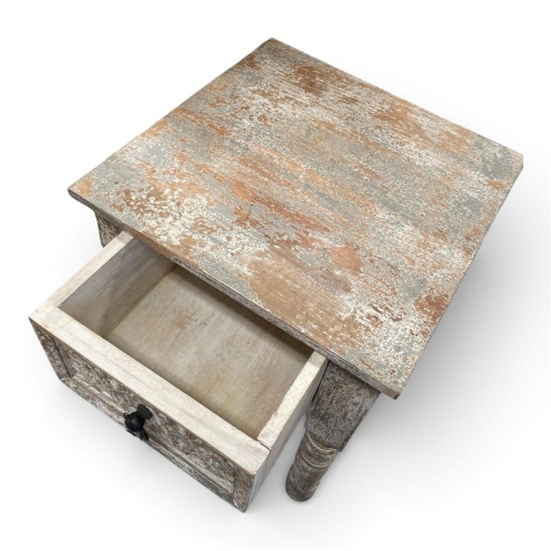Carved Vintage Side Table