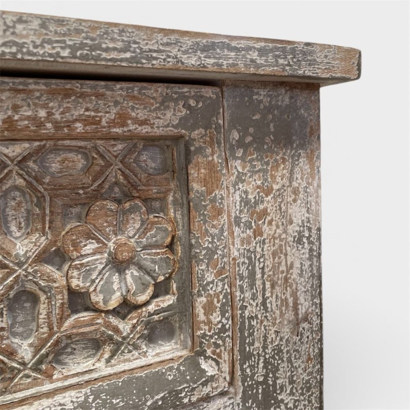 Carved Vintage Side Table