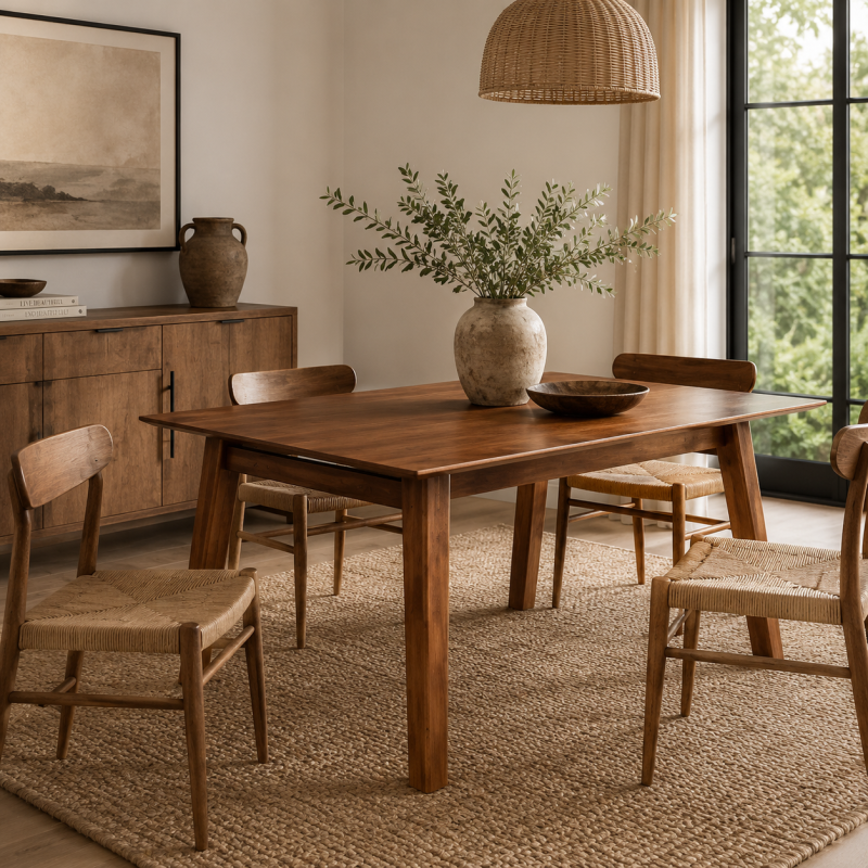 Minimalist Wooden Dining Table
