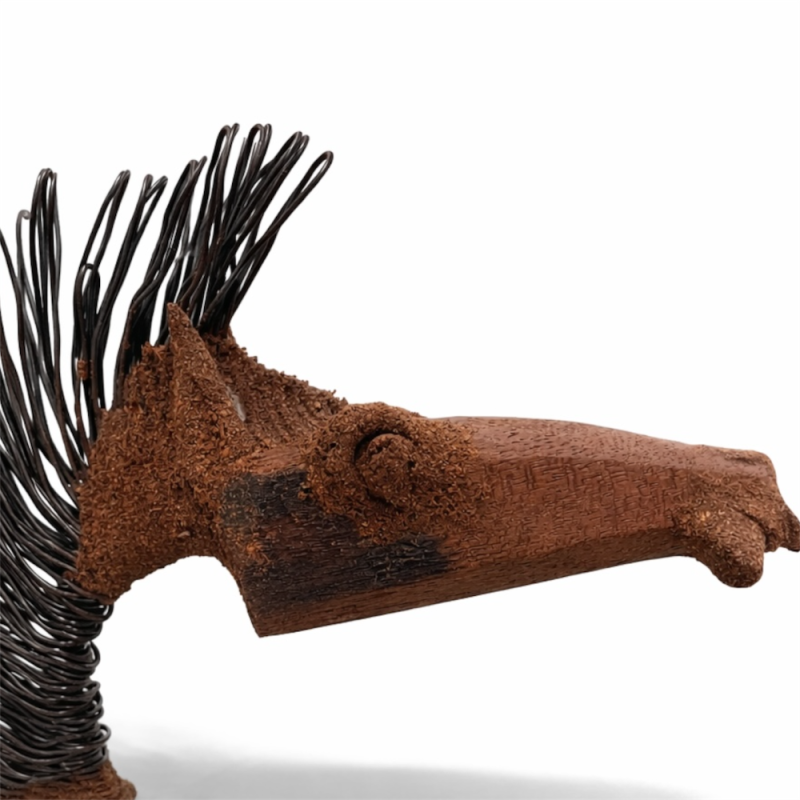 Handmade Metal Horse Sculpture