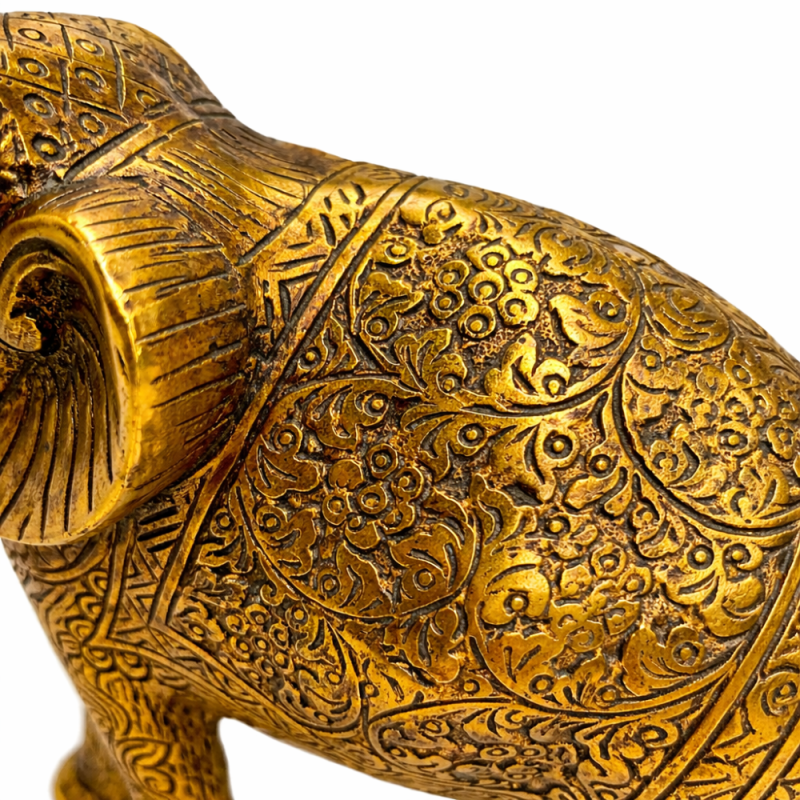 Metal Elephant Figurine