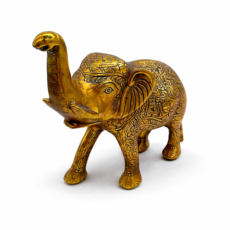 Metal Elephant Figurine