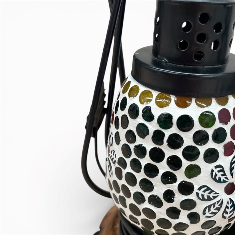  Mosaic Glass Lantern