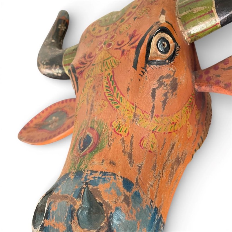 Hand-Carved Floral Wall Panel