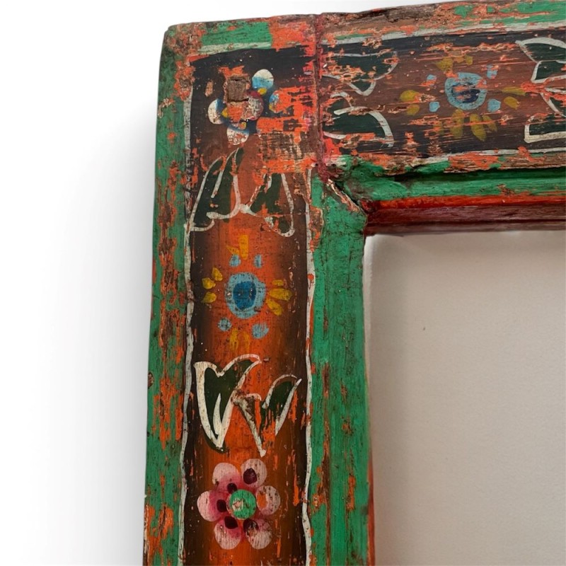 Vintage Painted Wooden Mirror