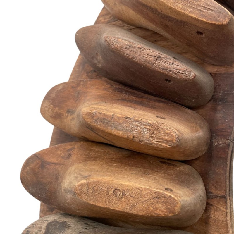 Rustic Round Wooden Mirror