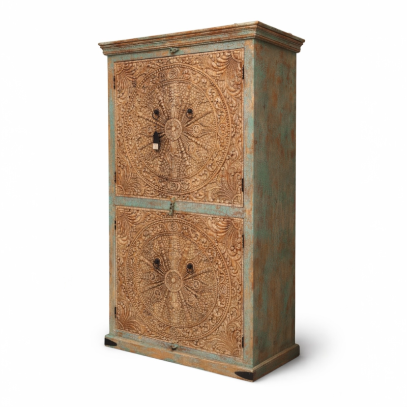 Carved Mandala Cabinet