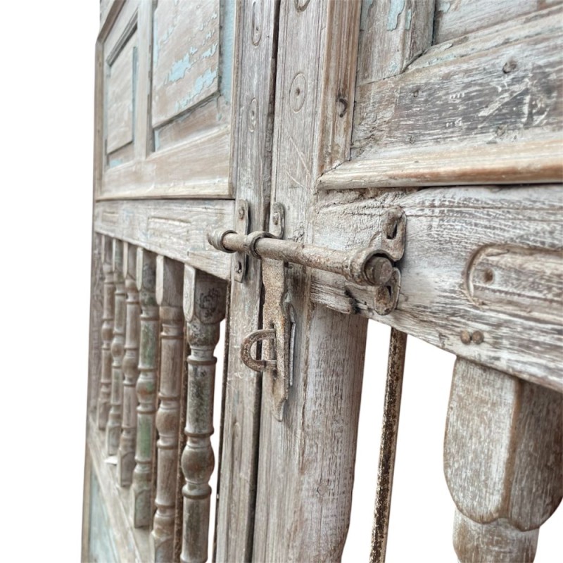 Vintage Blue Distressed Wooden Doors