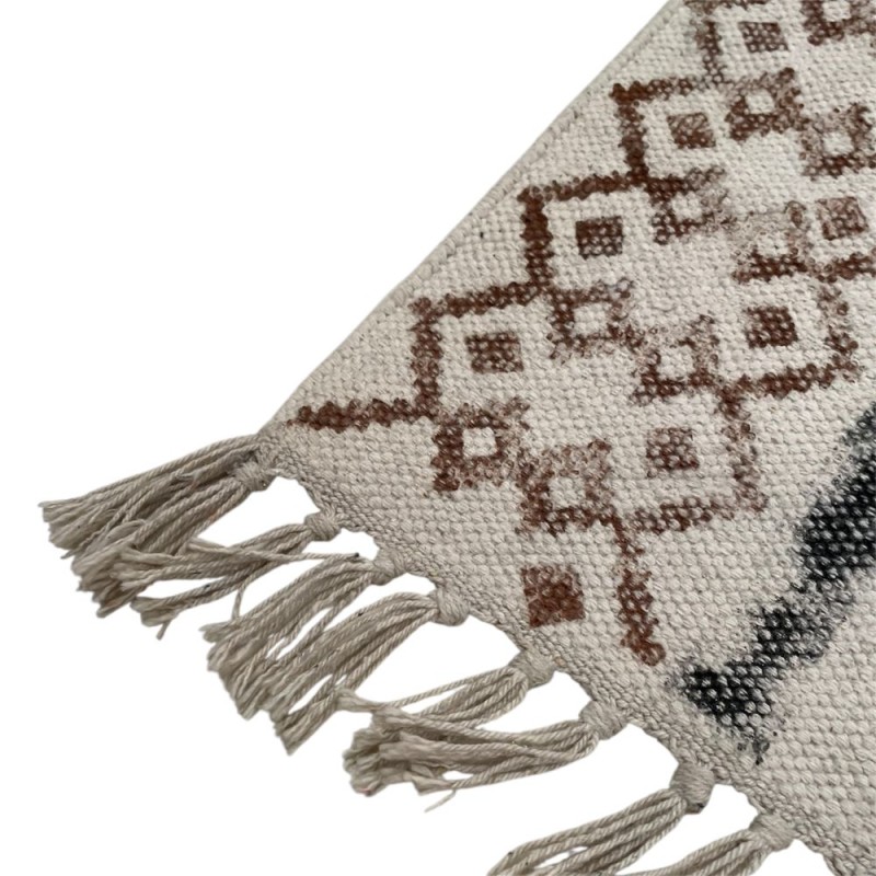 Handwoven Geometric Cotton Rug