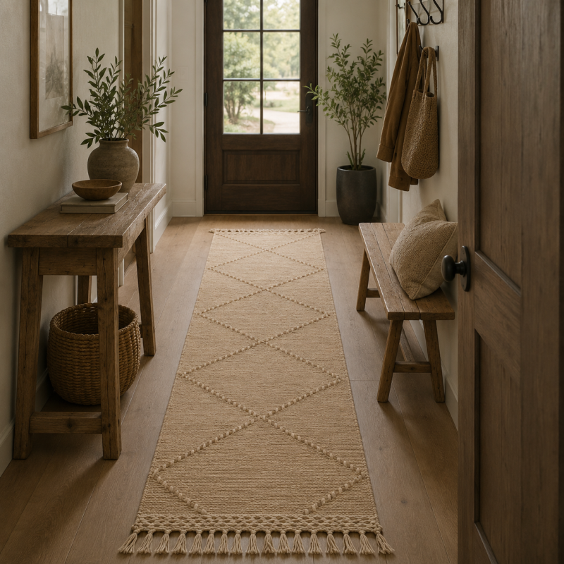 Handwoven Natural Runner