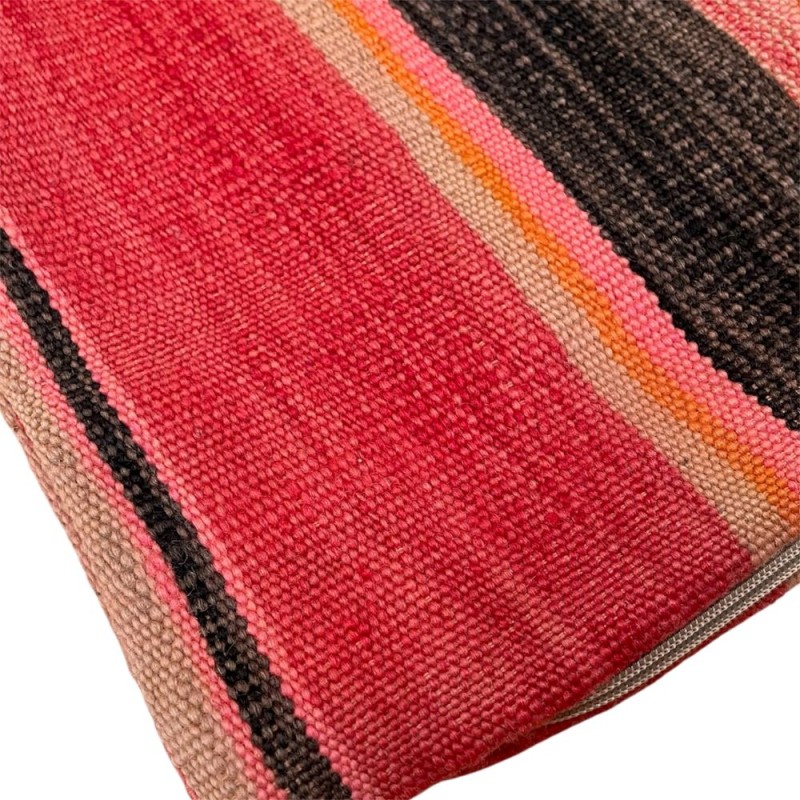 Handwoven Striped Kilim Cushion
