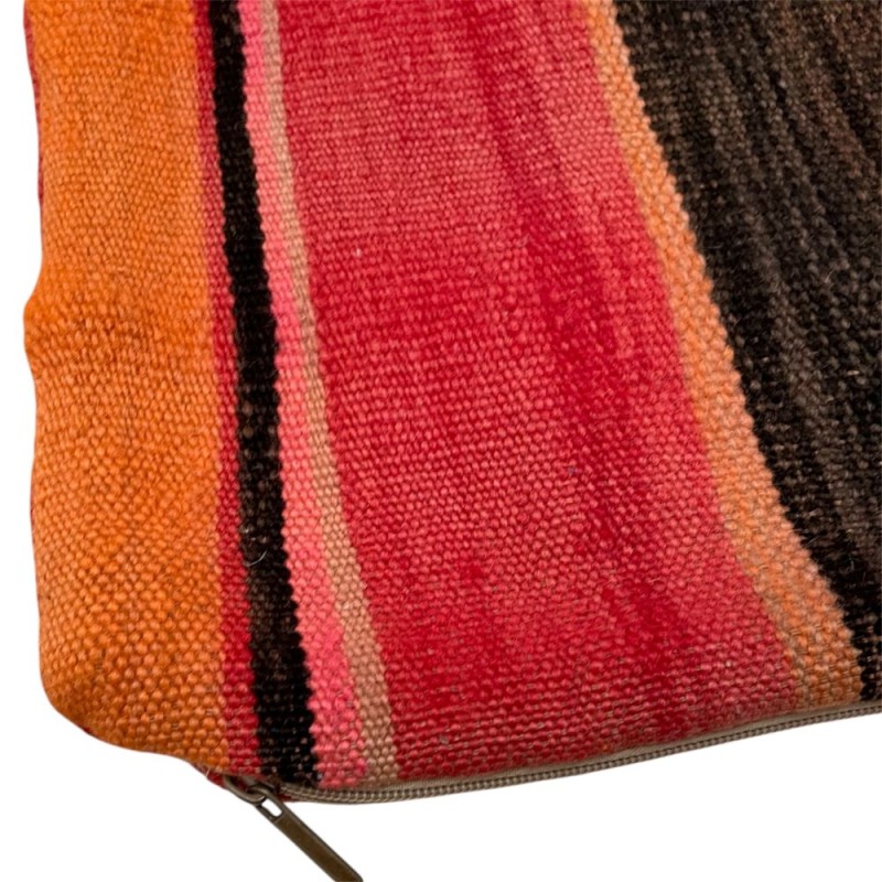 Handwoven Striped Kilim Cushion