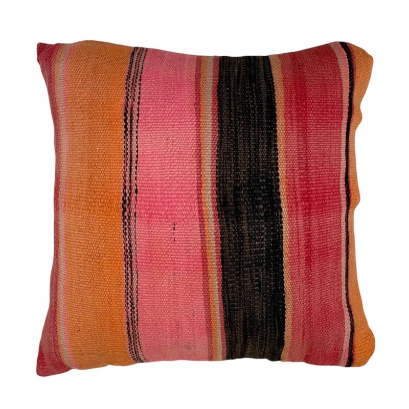 Handwoven Striped Kilim Cushion