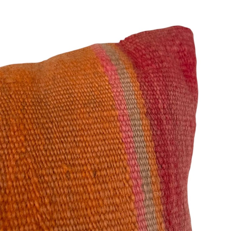 Handwoven Striped Kilim Cushion