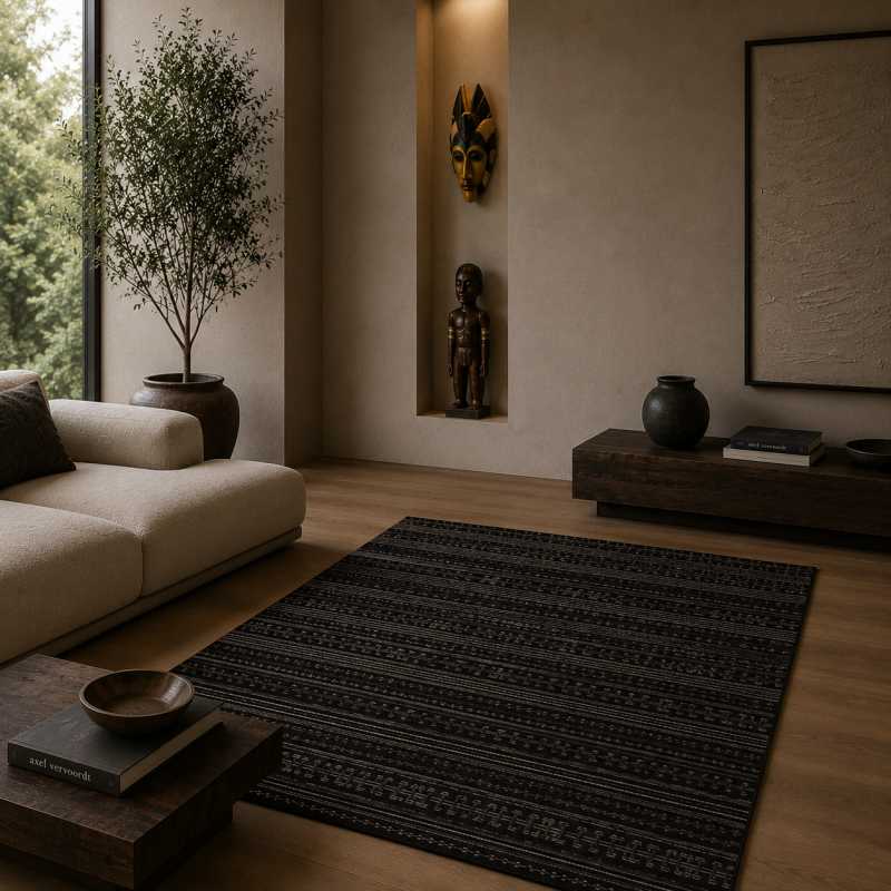 Handwoven Tribal Rug, North Africa 