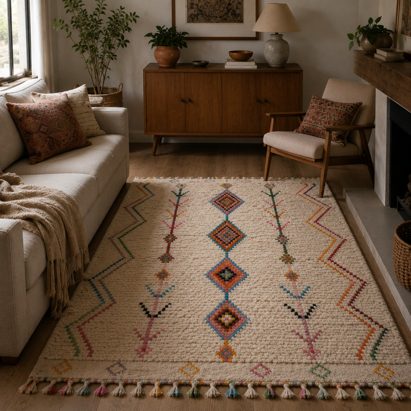 Boucherouite Handwoven Rug