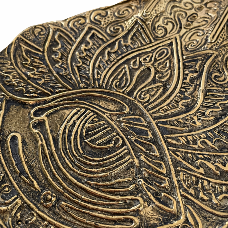Hamsa Brass Decorative Tray