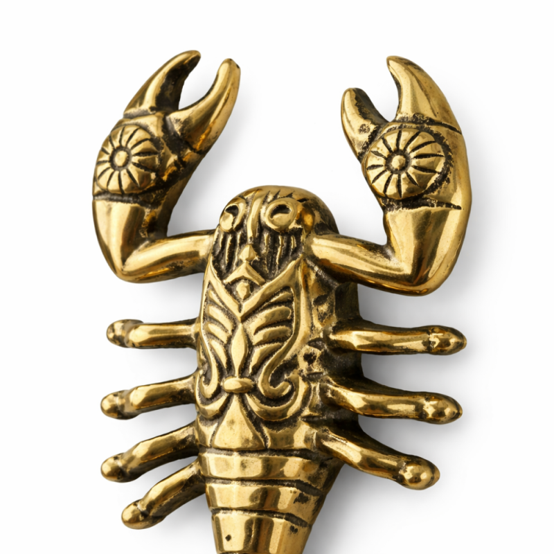 Scorpion Brass Wall Hook