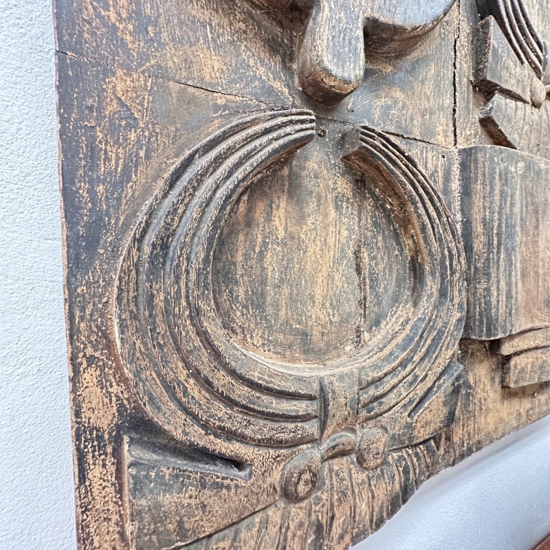 Toraja Carved Wood Panel