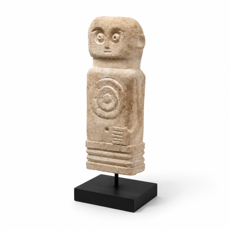 Primitive Stone Figure on Stand