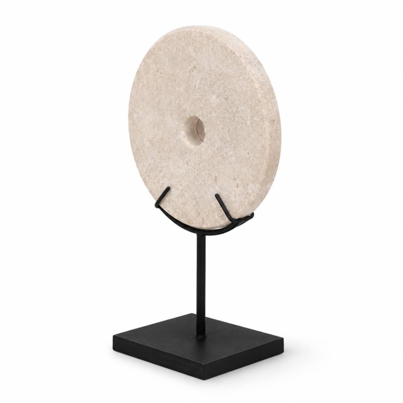 Antique Limestone Bi Disc Sculpture