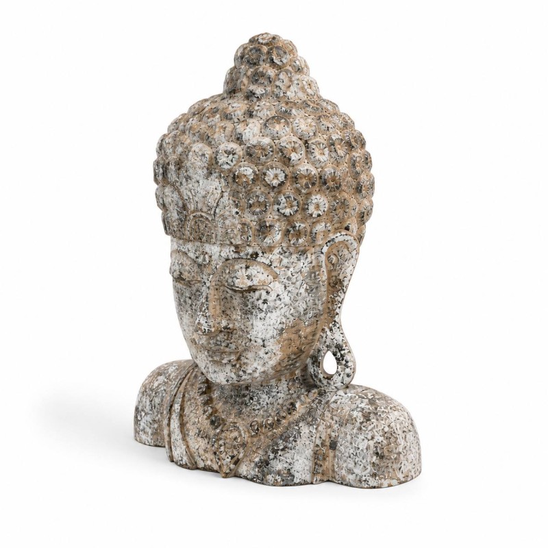 Hand-Carved Buddha Head