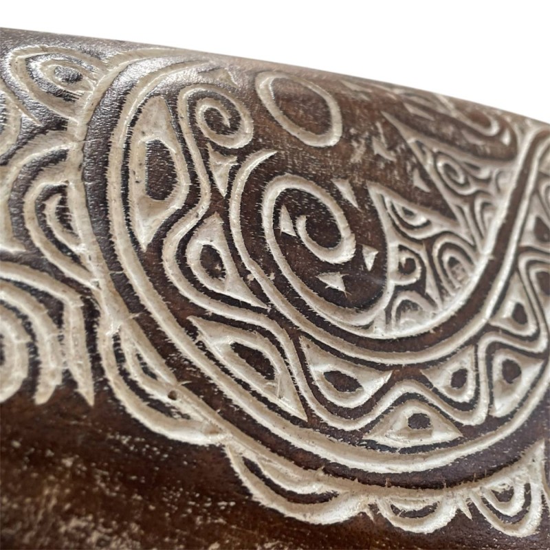 Hand-Carved Tribal Shield