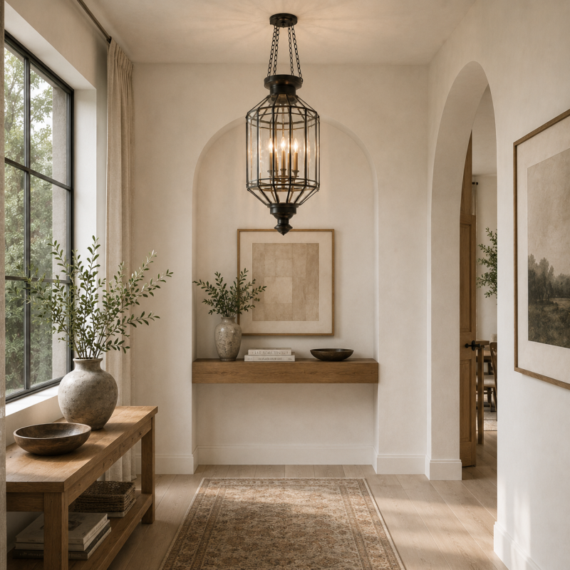Modern Glass Hanging Lantern