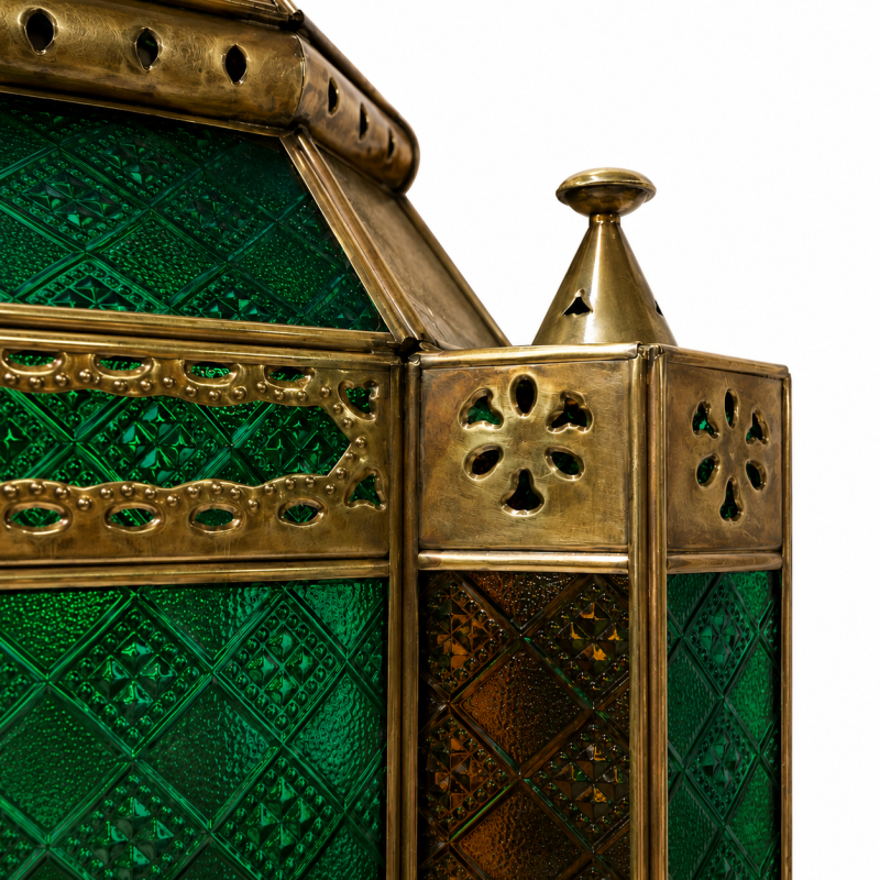 Multicolor Brass Lantern