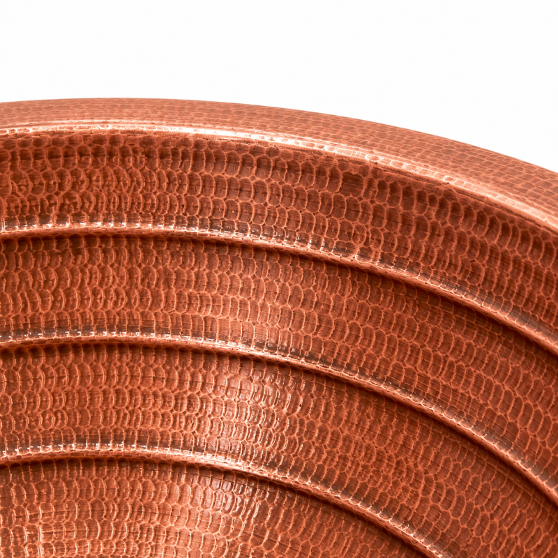 Hand-Hammered Copper Vessel Sink
