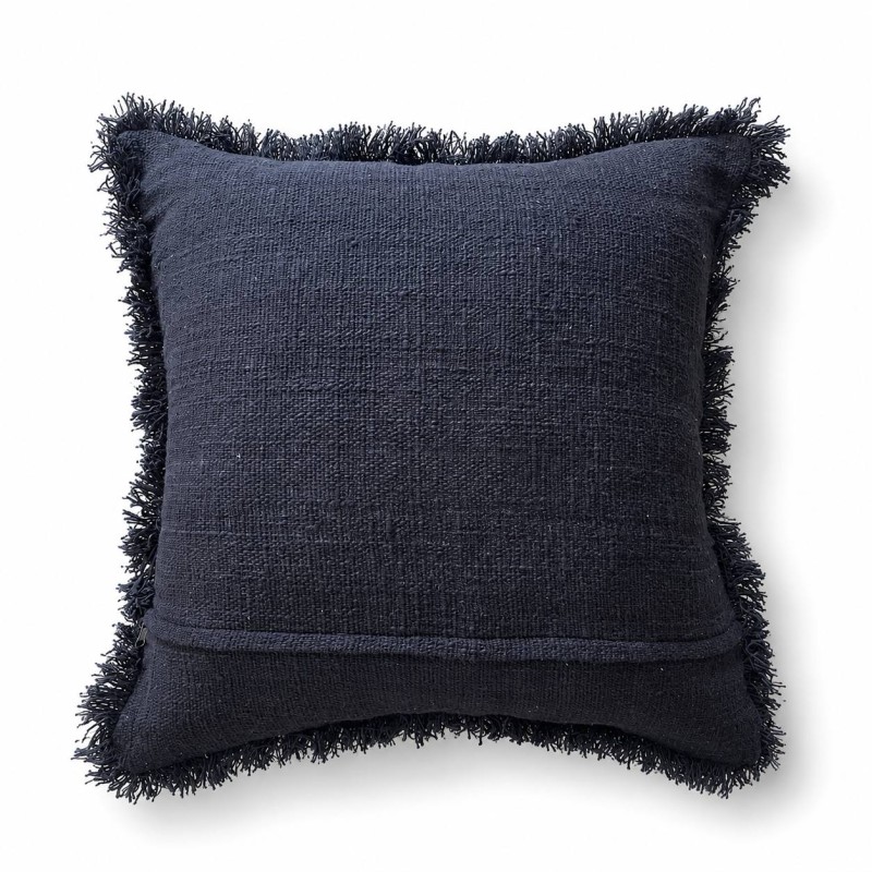 Midnight Fringe Cushion 