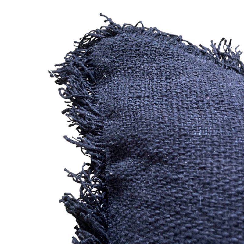 Midnight Fringe Cushion 