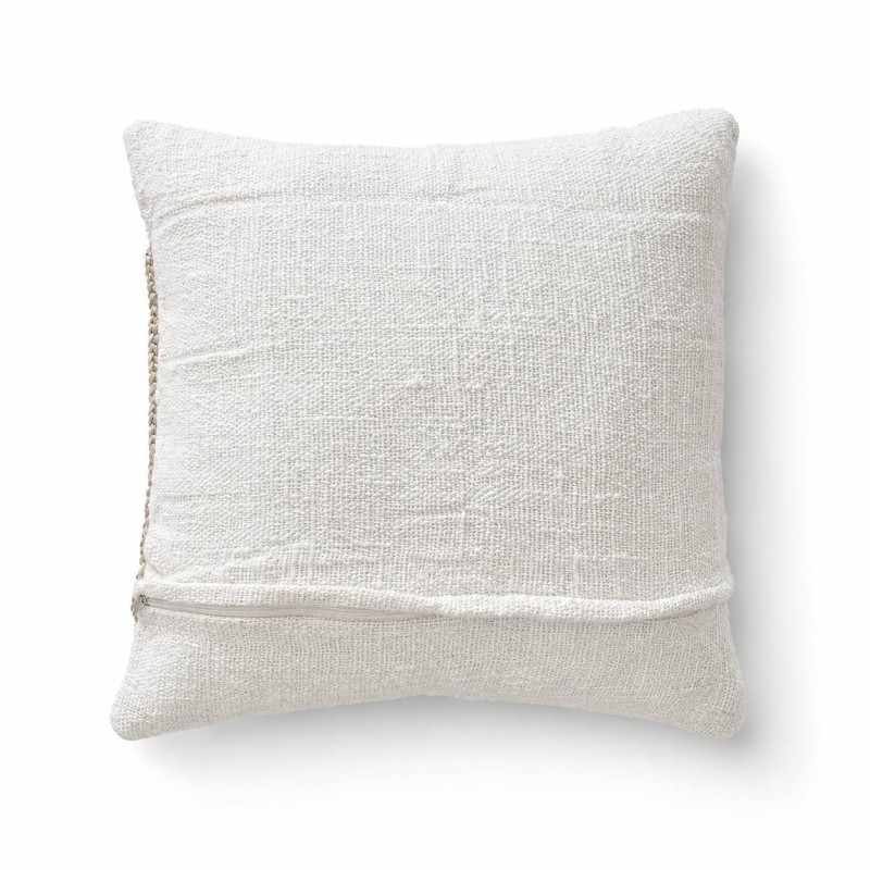 Coastal Woven Raffia Cushion 
