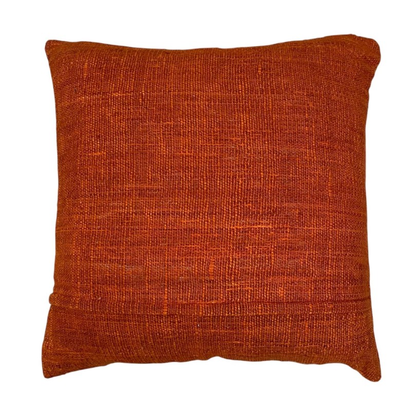 Rust Cross-Stitch Cushion 