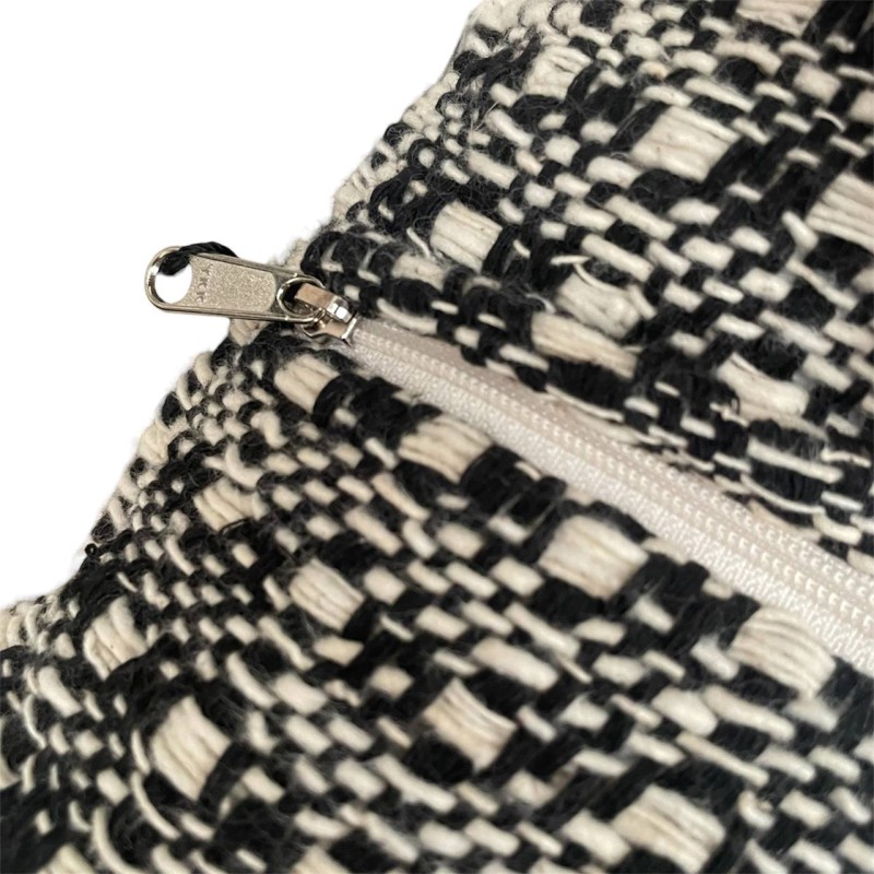 Monochrome Woven Cushion 