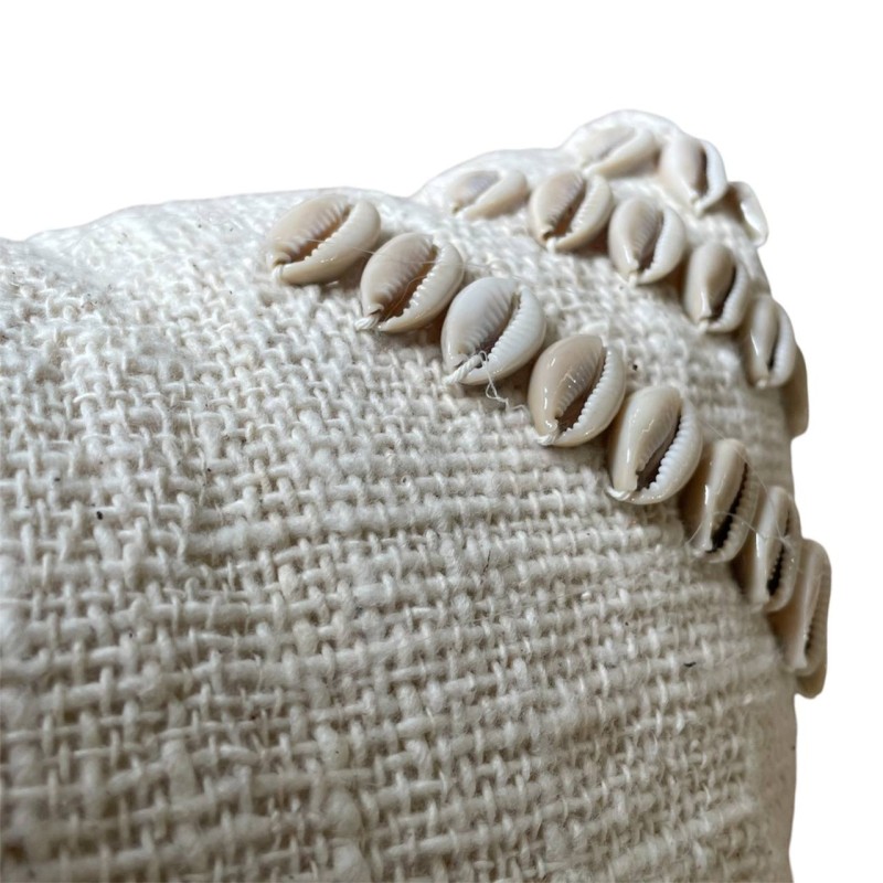 Cowrie Shell Spiral Cushion 