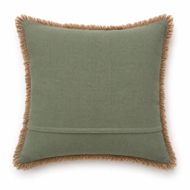 Tropical Palm Embroidered Cushion 