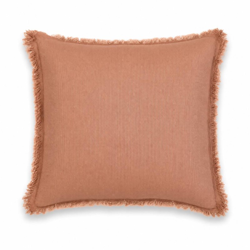 Terracotta Fringe Cushion 