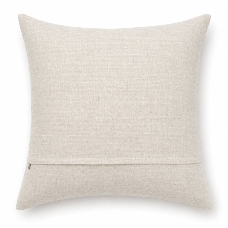 Hand-Stitched Natural Linen Cushion 