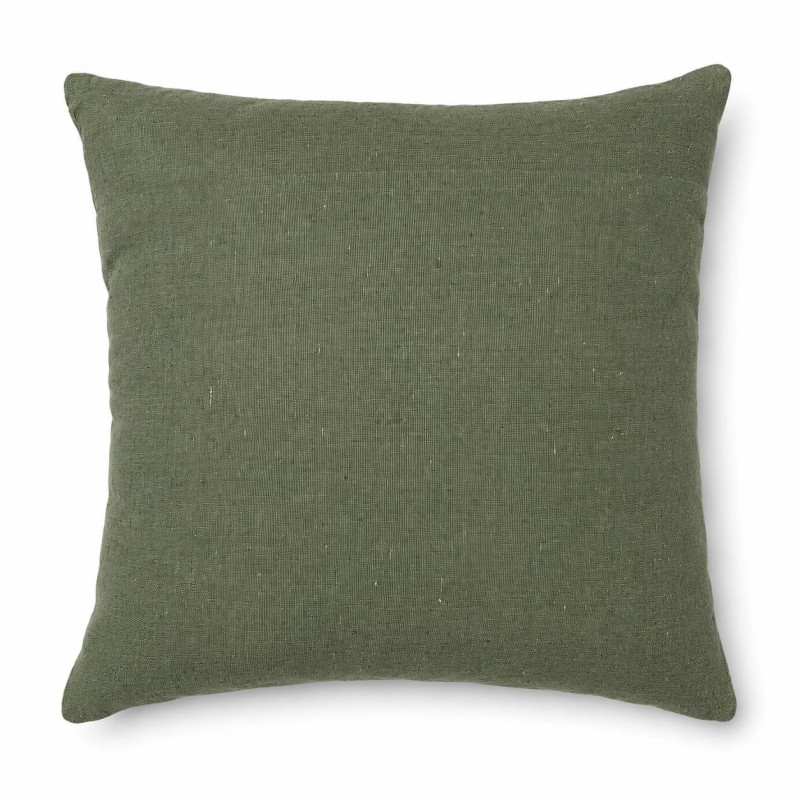 Olive Green Embroidered Cushion Cover