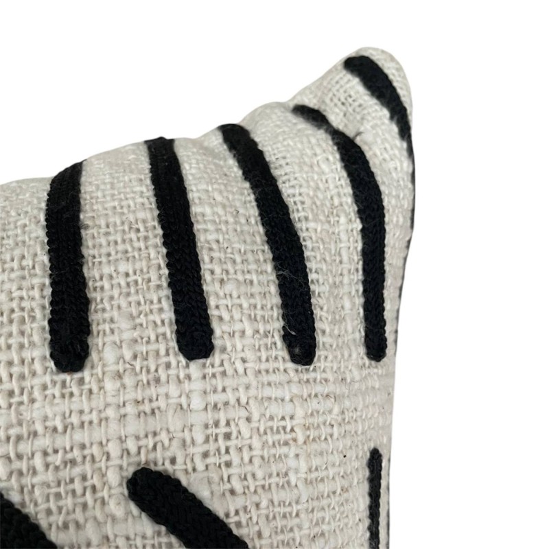 Monochrome Tribal Cushion 