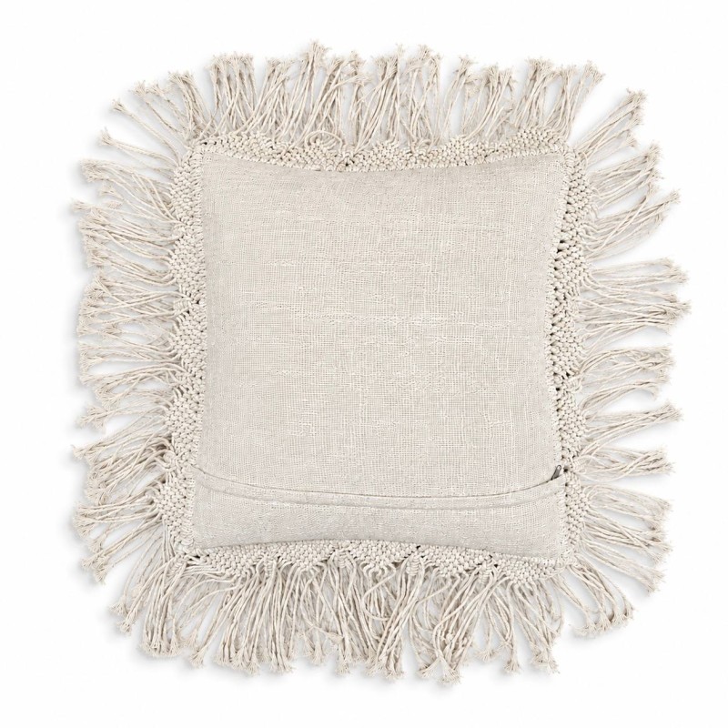 Handwoven Macramé Fringe Cushion Cover