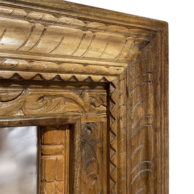Carved Wooden Mirror Frame