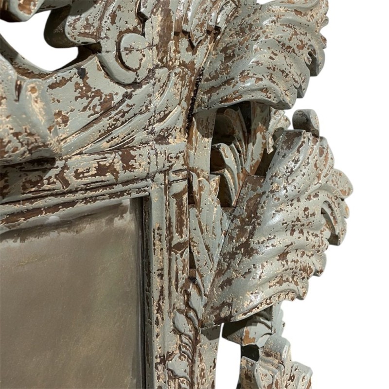 Ornate Carved Wooden Mirror Frame
