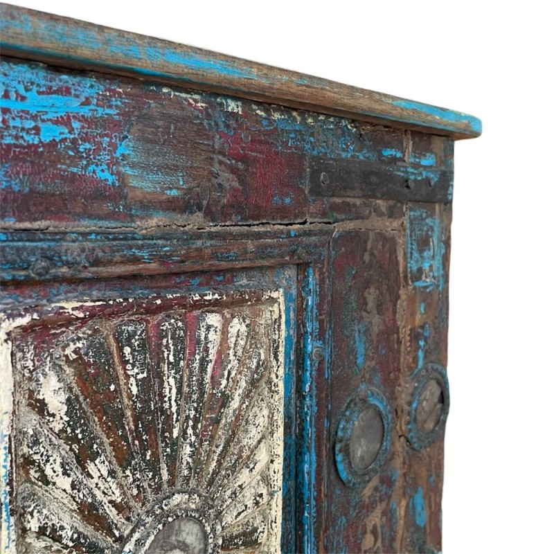 Vintage Colorful Wooden Sideboard