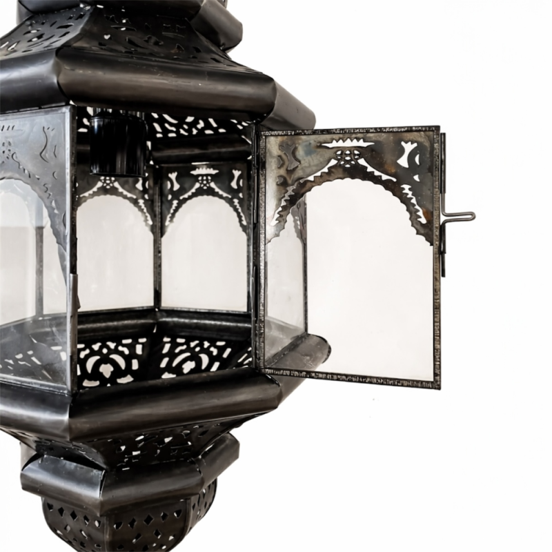 Black Metal Hanging Lantern