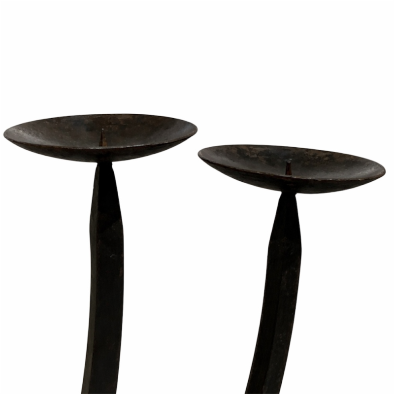 Seven-Branch Metal Candelabra