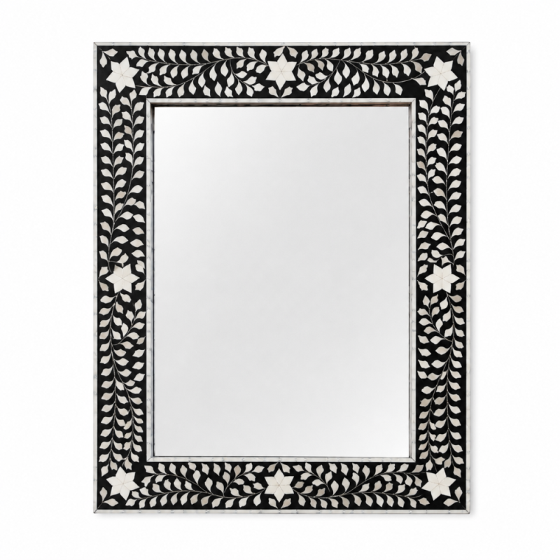 Black & White Bone Inlay Vanity Set
