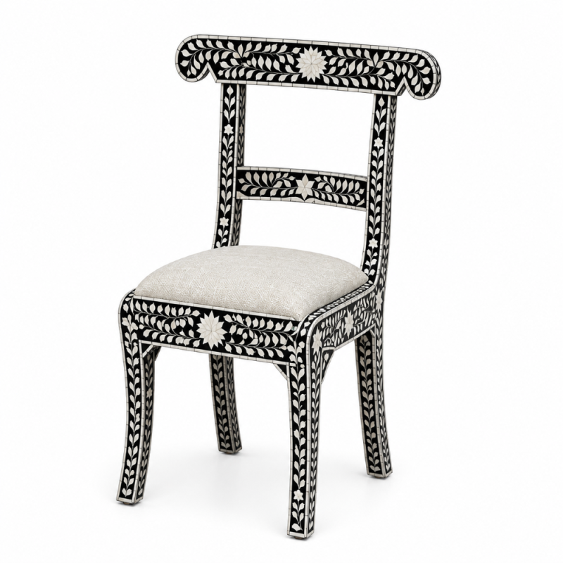 Black & White Bone Inlay Vanity Set